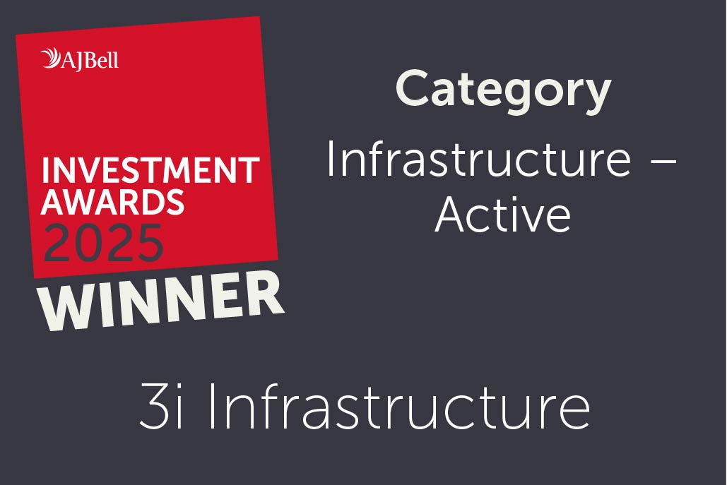 Award graphic for 3i Infrastructure as winner in Infrastructure - Active category